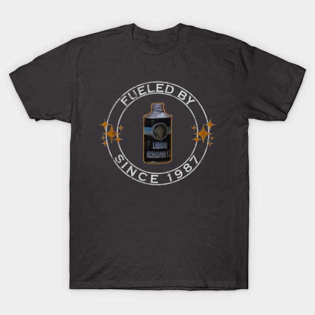 Spaceballs - Fueled By Liquid Schwartz Since 1987 T-Shirt by albinochicken